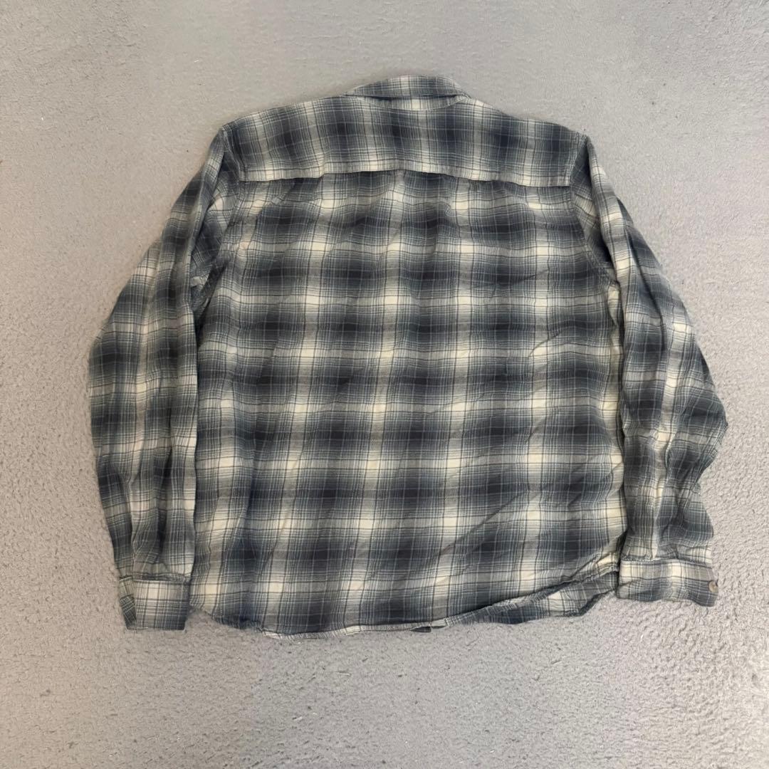 patagonia チェックシャツ　ネルシャツ　オンブレ風　XL