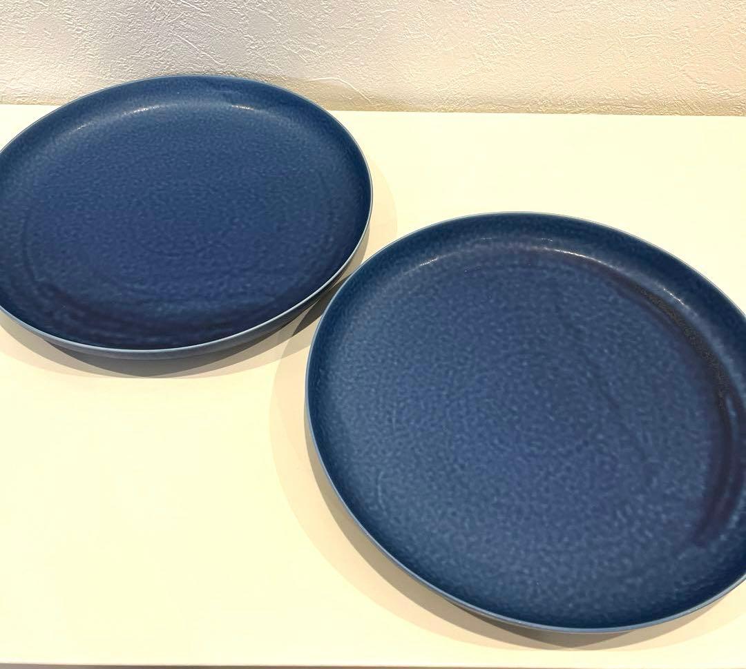 【新品未使用】イイホシユミコ　リイラボ　ラウンドプレート 27cm 2枚セット