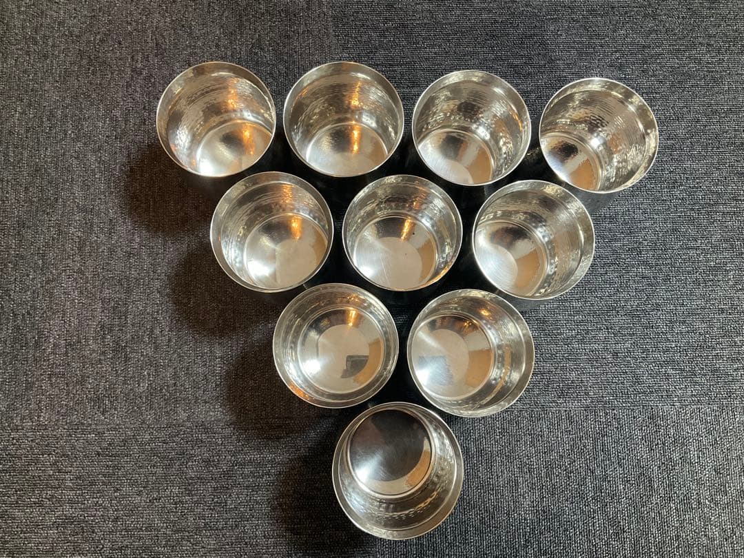 美品♪送料無料！まとめ売り♪ステンレス ガラ入れ ツチ目入り お鍋　殻入れ