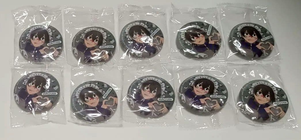 桃源暗鬼 ジャージメイド 缶バッジ ガチャ 淀川真澄 10点