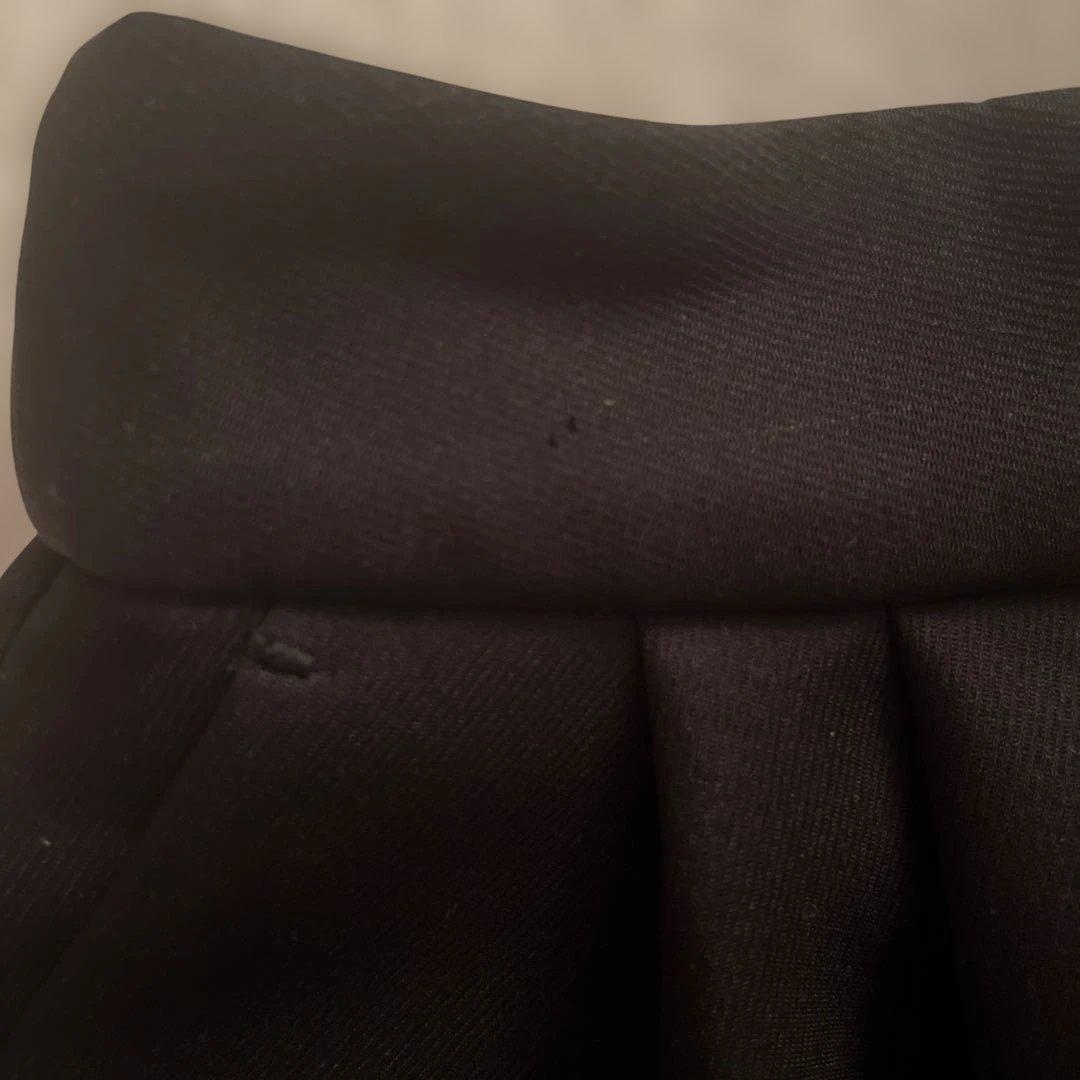 シェリエ sheller ブラック プリーツショートパンツ キュロット