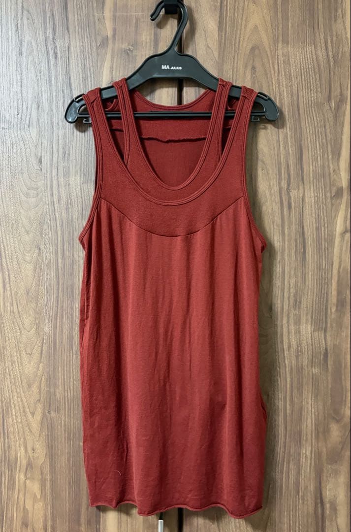 JULIUS ユリウス レイヤードタンクトップ カットソー 2 COTTON