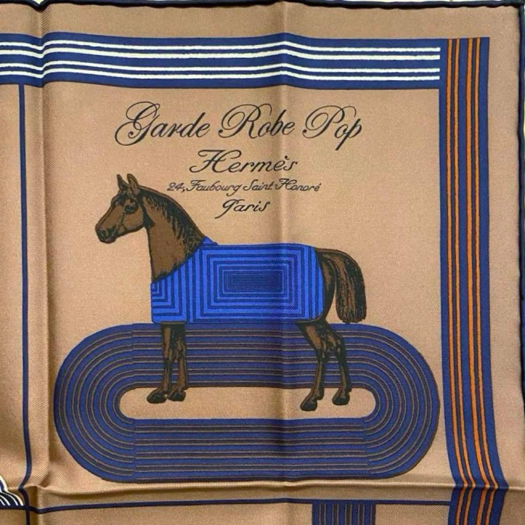 希少 新品未使用 エルメス シルクスカーフ ガヴロッシュ ガルドローブポップ 馬