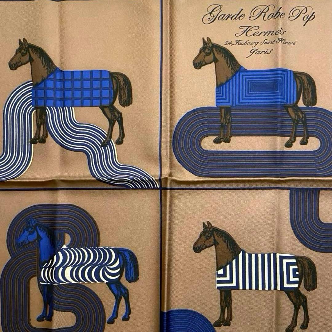 希少 新品未使用 エルメス シルクスカーフ ガヴロッシュ ガルドローブポップ 馬