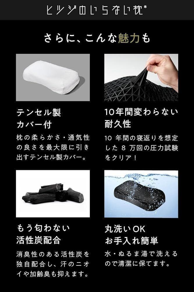 【極柔★新品特価】ヒツジのいらない枕 枕 まくら テンセル枕カバー付き 丸洗い