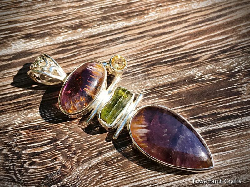 運気・金運アップ開運石】極上スーパーセブン 1点物ペンダントトップ