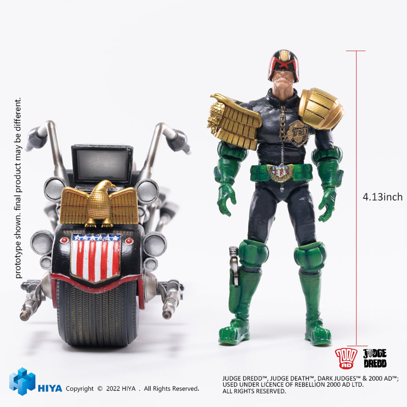 HIYA Exquisite Mini Series 1/18 Scale 4 Inch JUDGE DREDD Judge Dredd &