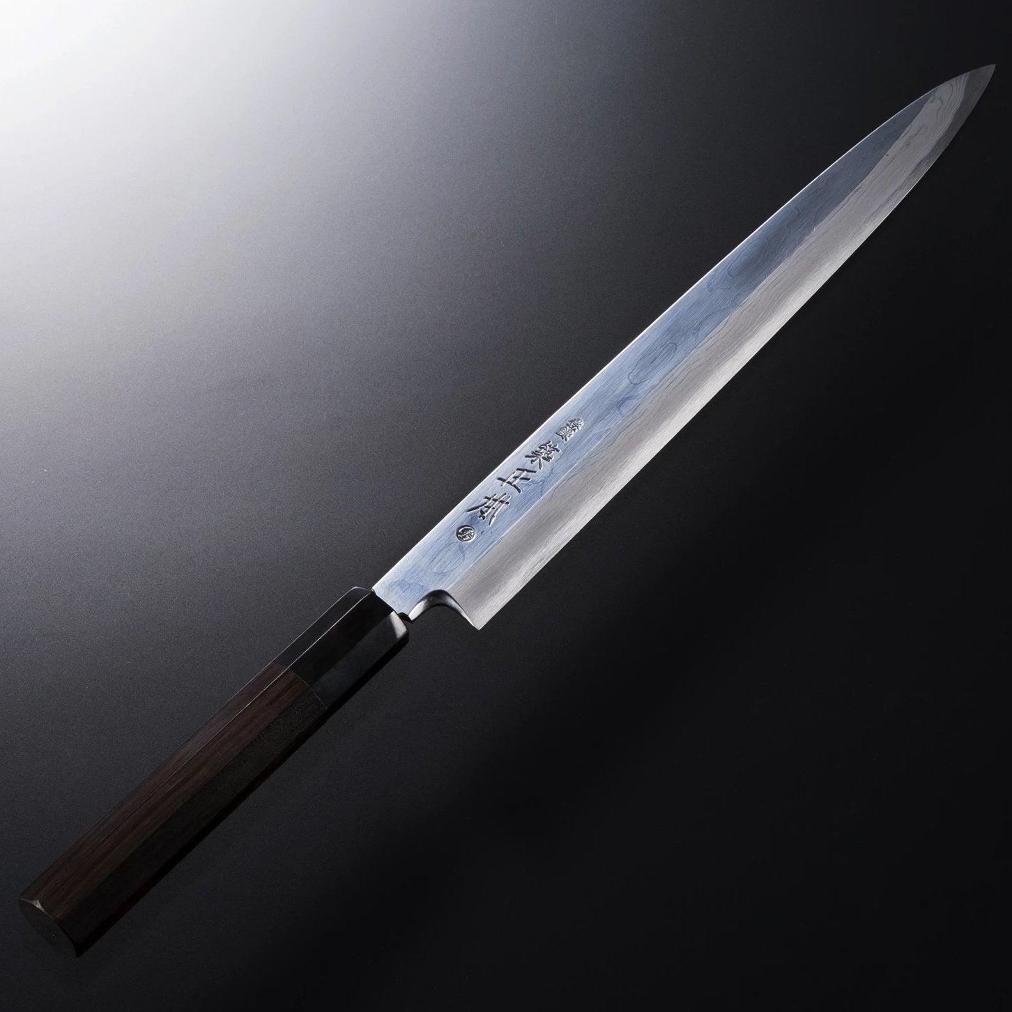 墨流青鋼柳刃庖刀鏡面仕上 – 包丁の築地正本