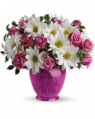 Teleflora's Pink Daisy Delight - by Lavender Floral