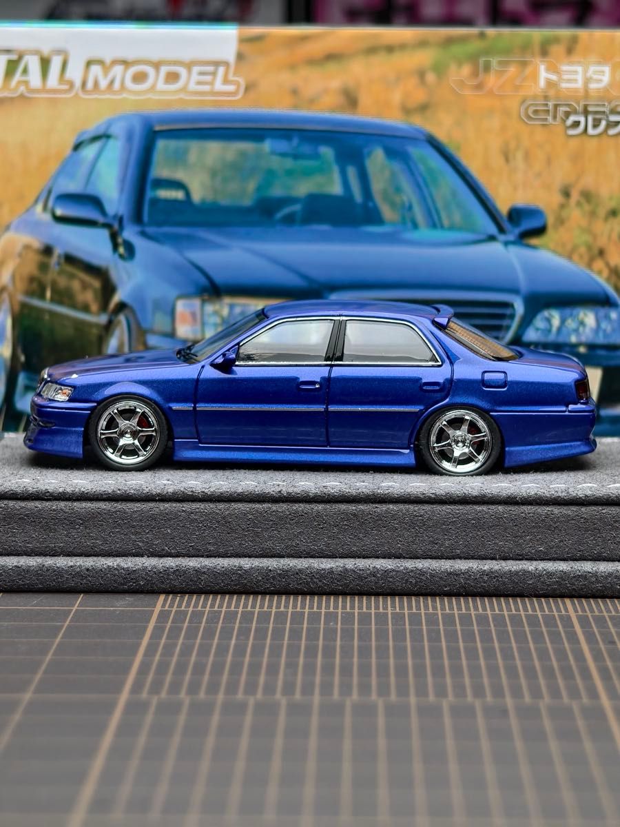 MORTAL MODEL 1/64 トヨタ クレスタ JZX90 ブルー｜Yahoo!フリマ（旧