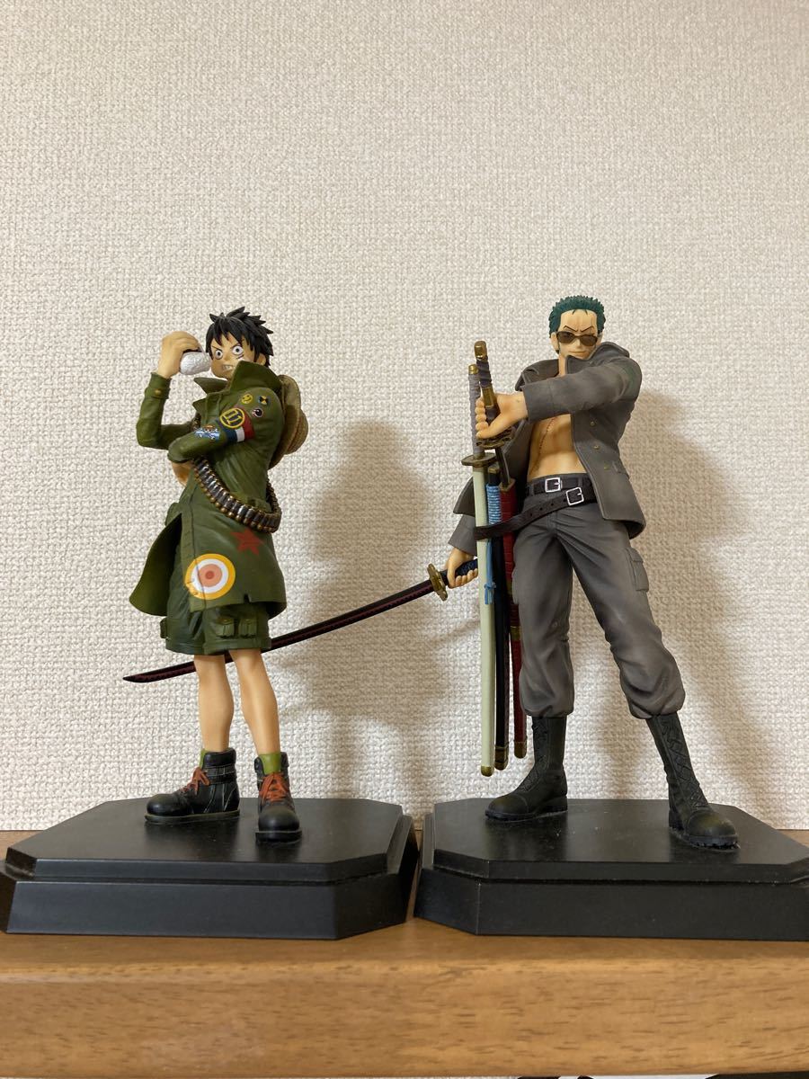 ONEPIECE】一番くじ ミリタリーシリーズ フィギュア ルフィ ゾロ