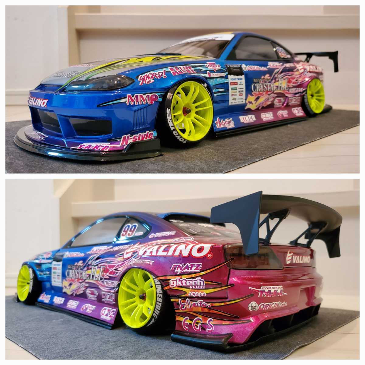 Yahoo!オークション - ボディのみ アディクション S15 シルビア 1/10 A