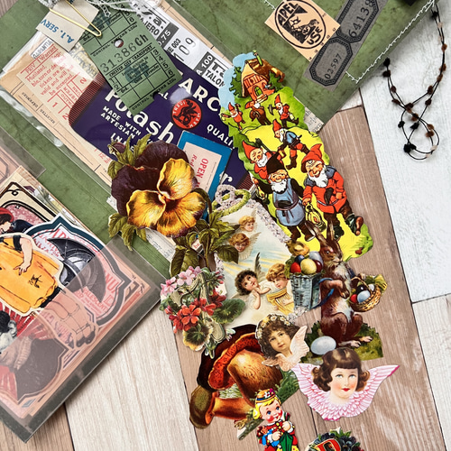 ハンドメイドファイル コラージュ素材おすそ分け シール・ステッカー