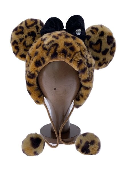 Disney(ディズニー) / 女の子/ミニー ヒョウ柄ファンキャップ | 中古品