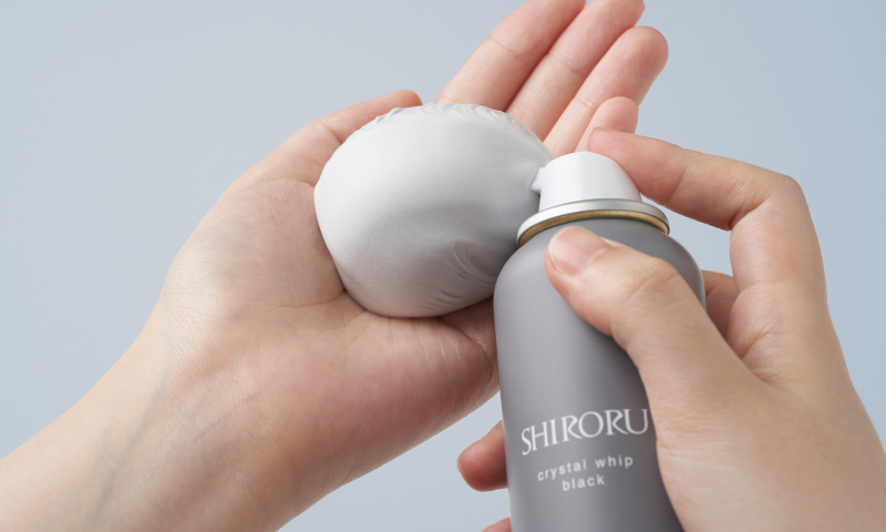 SHIRORU シロル crystal white black 洗顔料 クリスタルホイップ