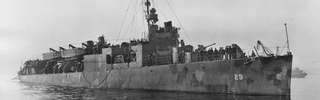 USS Barry (APD-29, ex-DD-248) flush-deck destroyer-transport