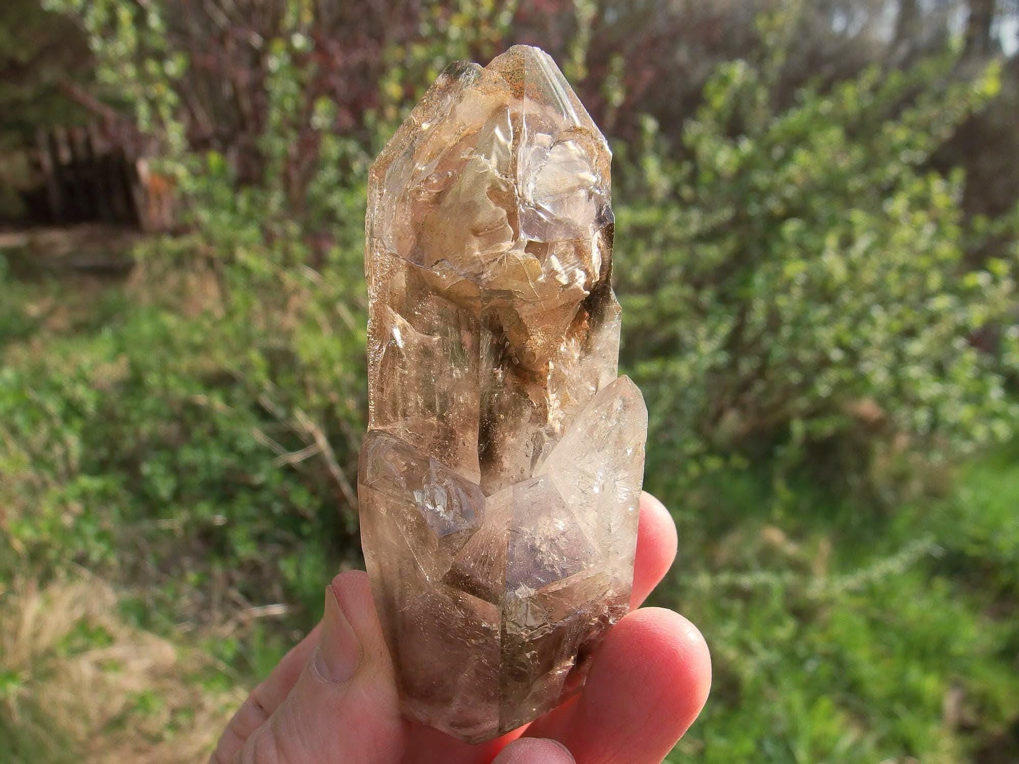 ブランドバーグスモーキークォーツクリスタル：エンハイドロスケルタル