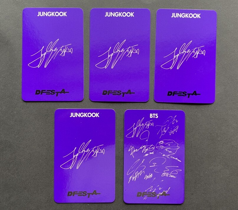 BTS-OFFICIAL DICON D'FESTA BTS 7 PHOTO CARD JUNGKOOK | eBay