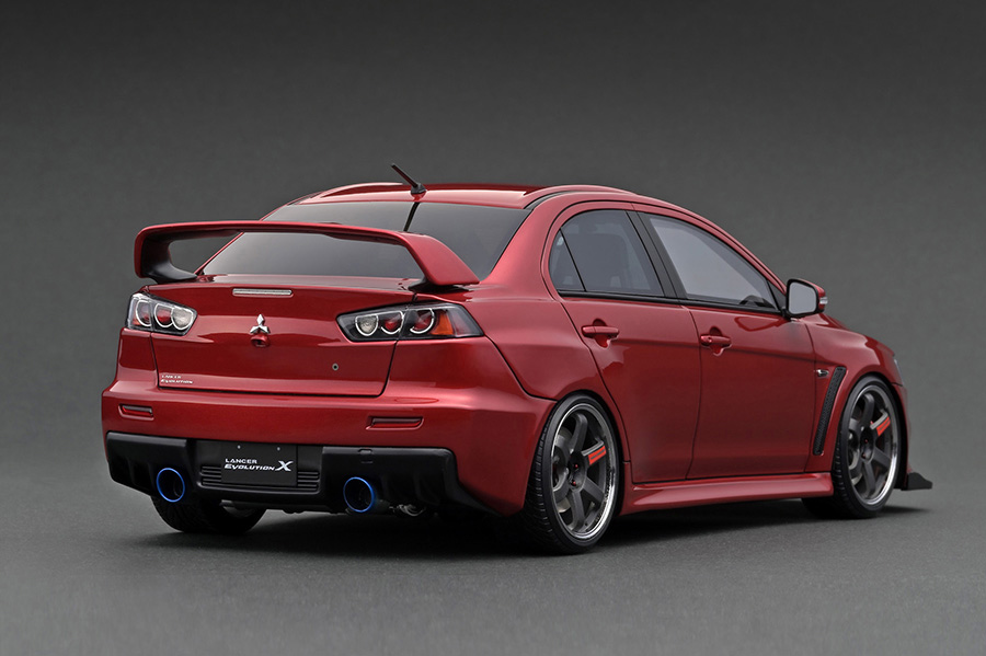 IG2293 1/18 Mitsubishi Lancer Evolution X (CZ4A) Red Metallic