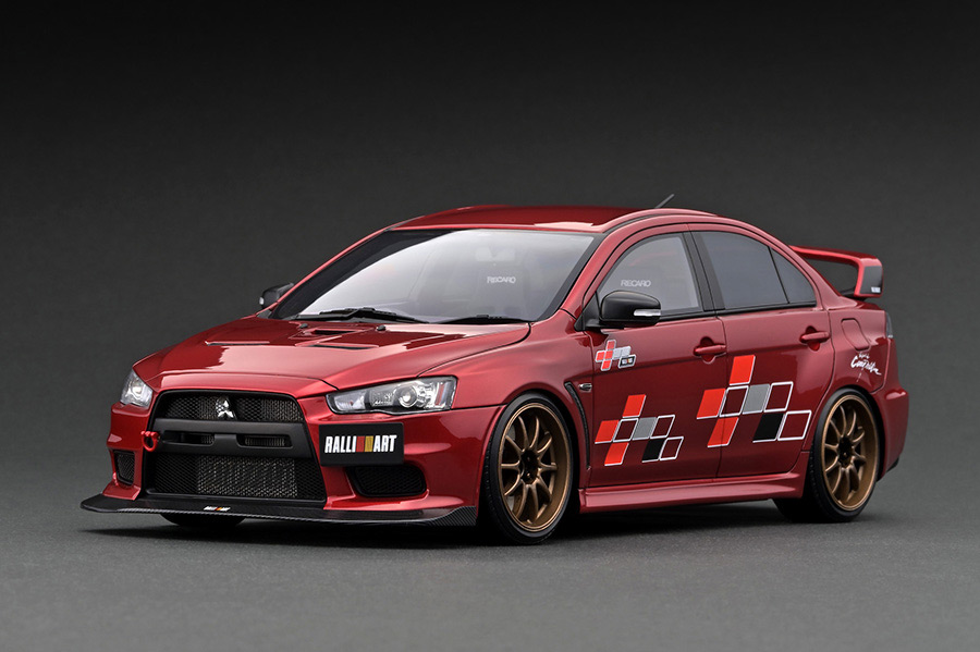 IG3211 1/18 Mitsubishi Lancer Evolution X (CZ4A) Red Metallic With