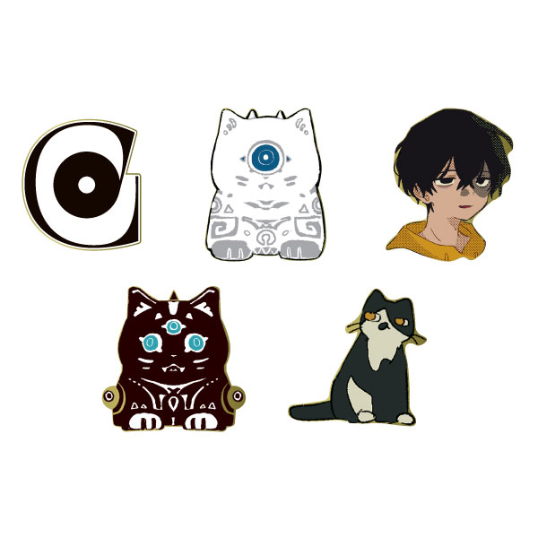 Culture PINS SET with neko GADGET CASE カルチャーピンズセット ネコ