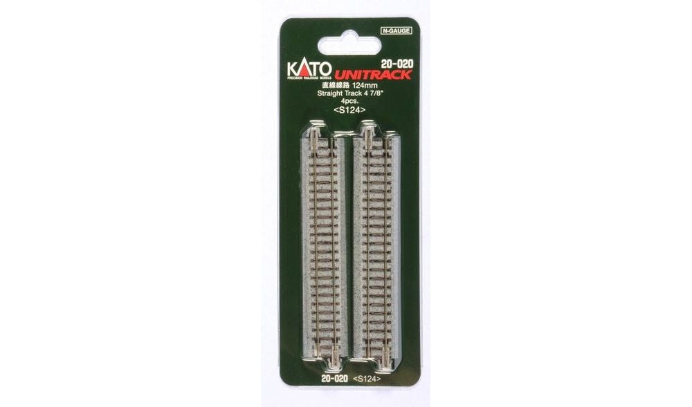 KATO [20-020] 直線線路124mm(4本入) (Nゲージ レール) – 天賞堂