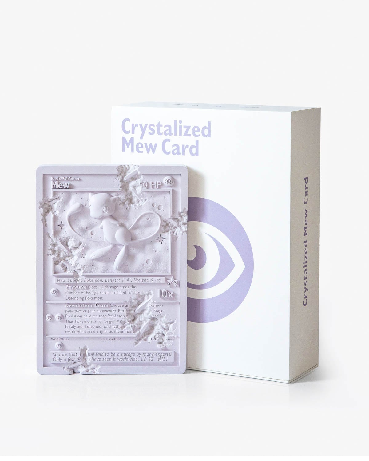 Daniel Arsham × Pokémon Crystalized Mew Card (Purple) | M+ Shop
