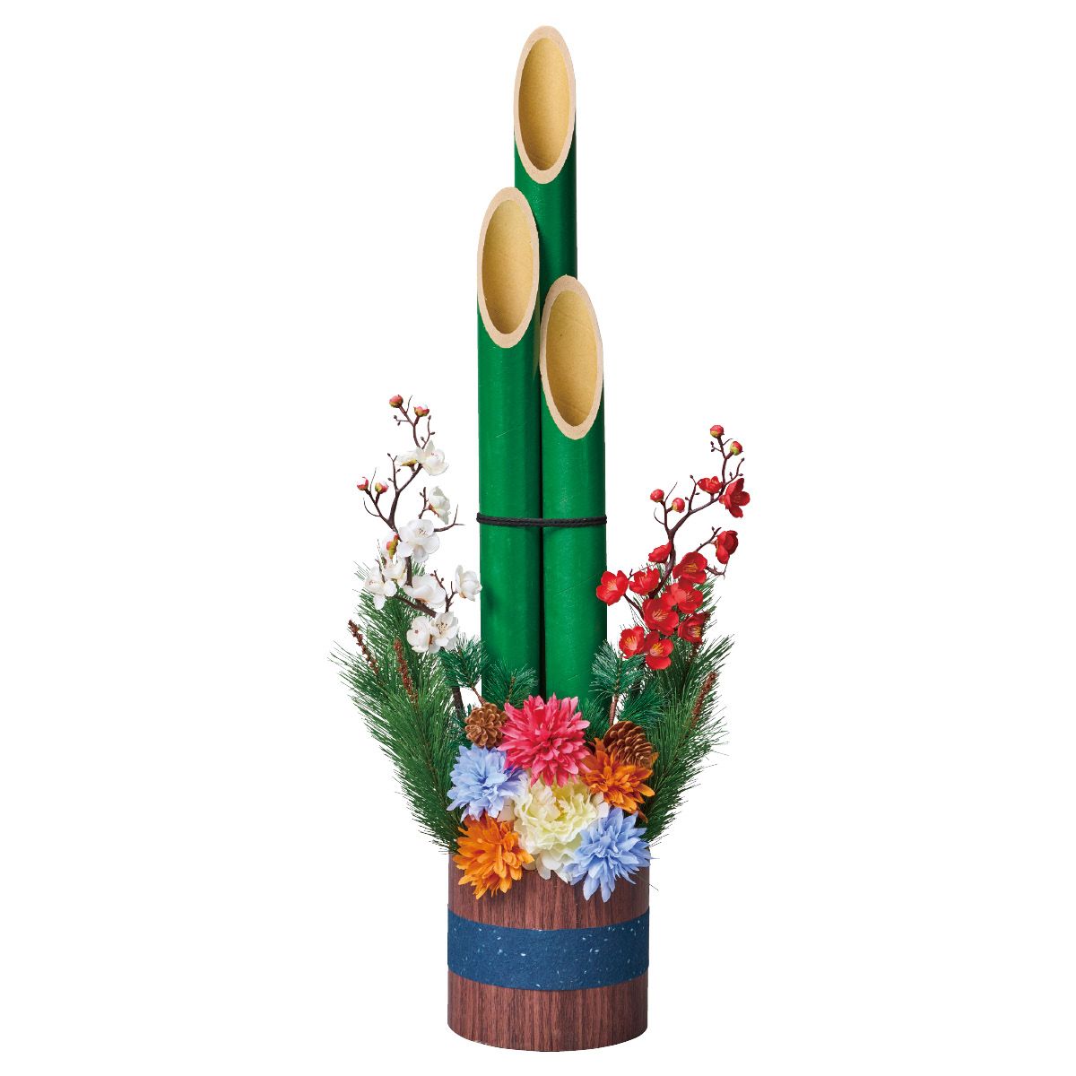 楽天市場】【天然竹使用】彩竹門松 高さ150cm 1台150cmのビッグサイズ