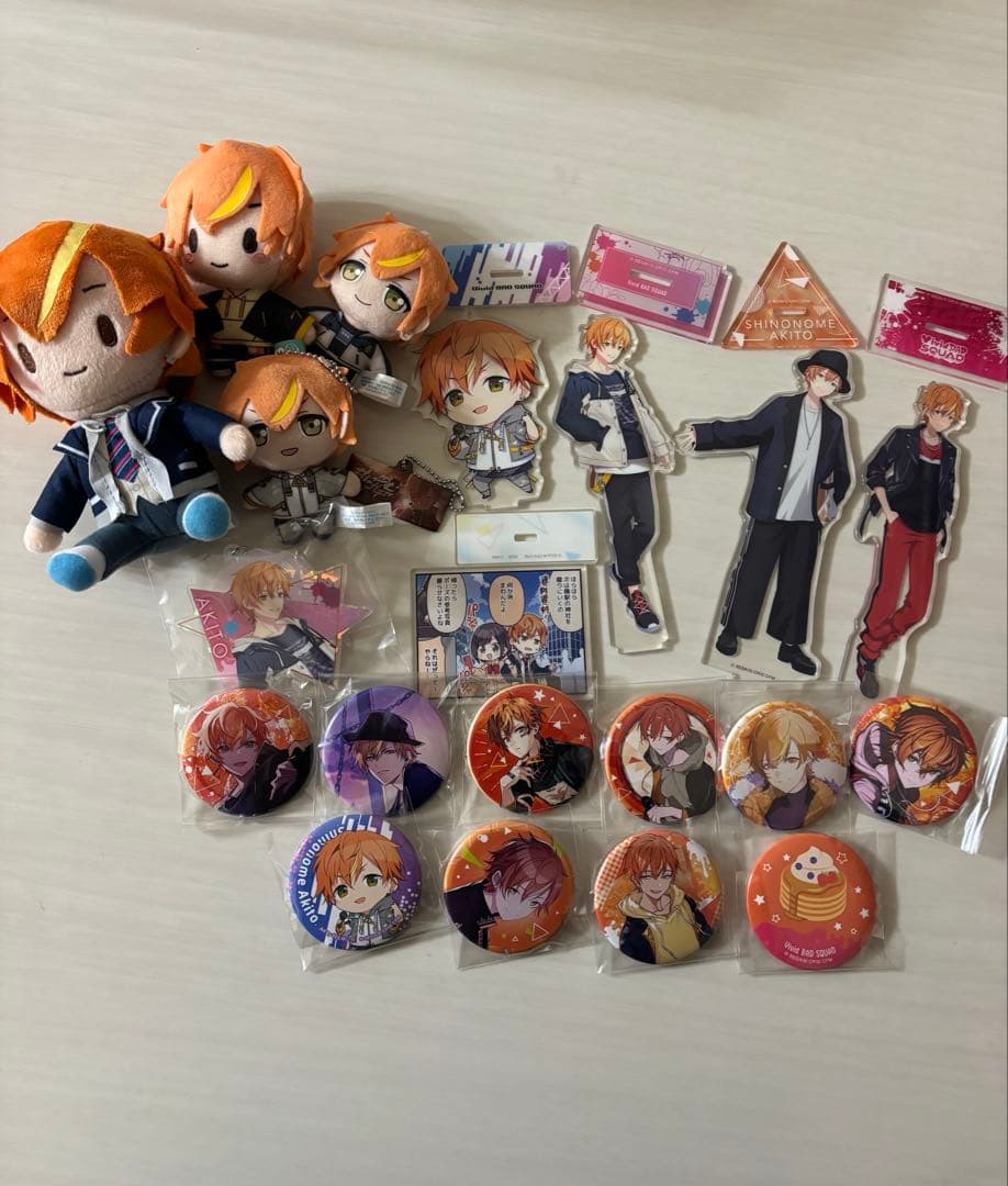 プロセカ 東雲彰人 グッズセット ぬいぐるみ 缶バッジ アクリルスタンド グッズ]「劇場版プロジェクトセカイ 壊れたセカイと歌えないミク