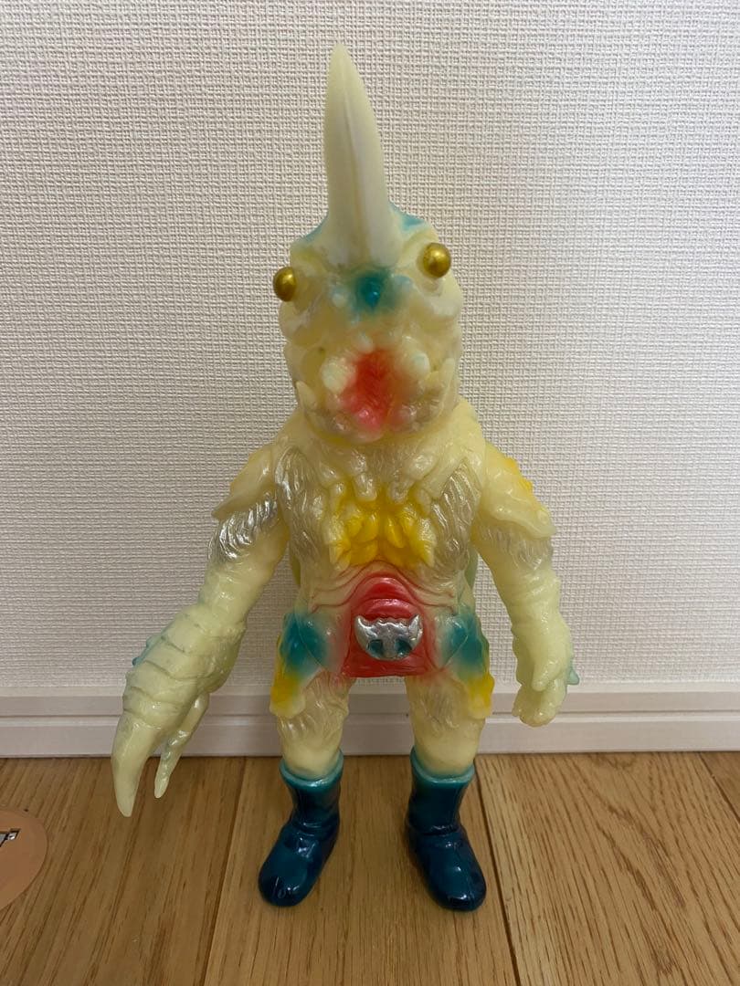 ソフビ　ヤモマーク　ザリキング ヤモマーク ヤモマークの大怪獣シリーズ ザリキング 蓄光 ソフビ