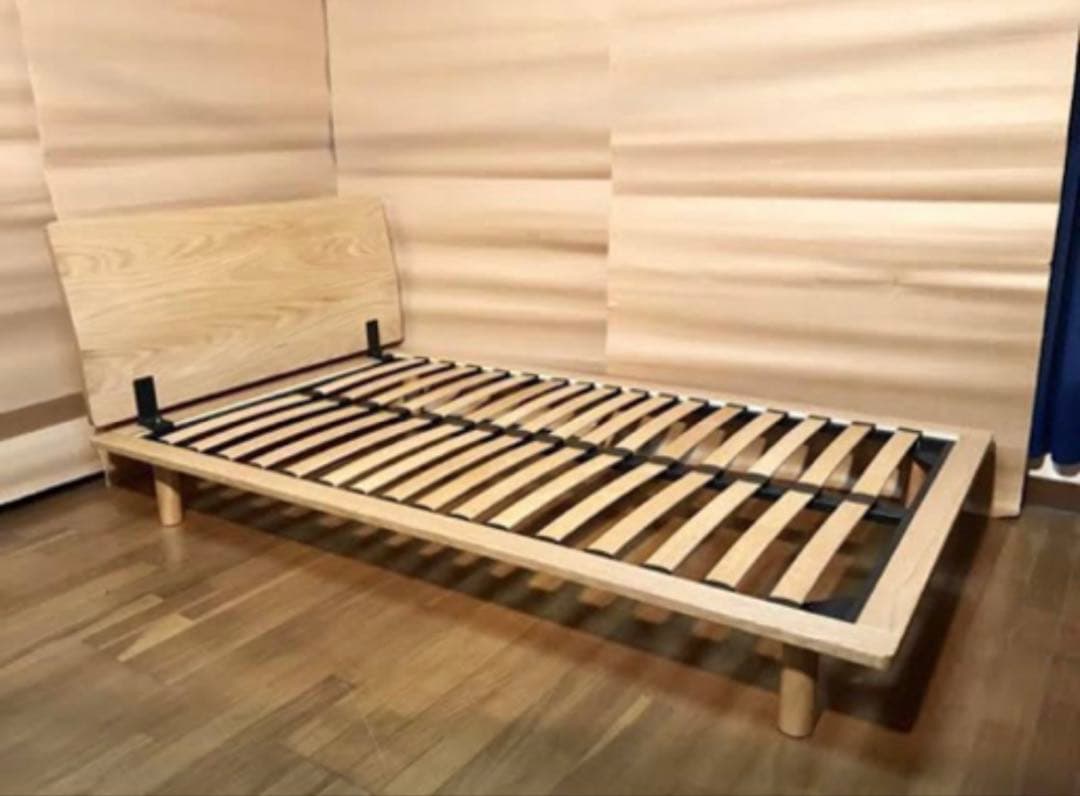 無印良品　ダブルベッドフレーム　ヘッドボード付 Amazon｜無印良品 木製ベッドフレーム用ヘッドボード ダブルサイズ 幅