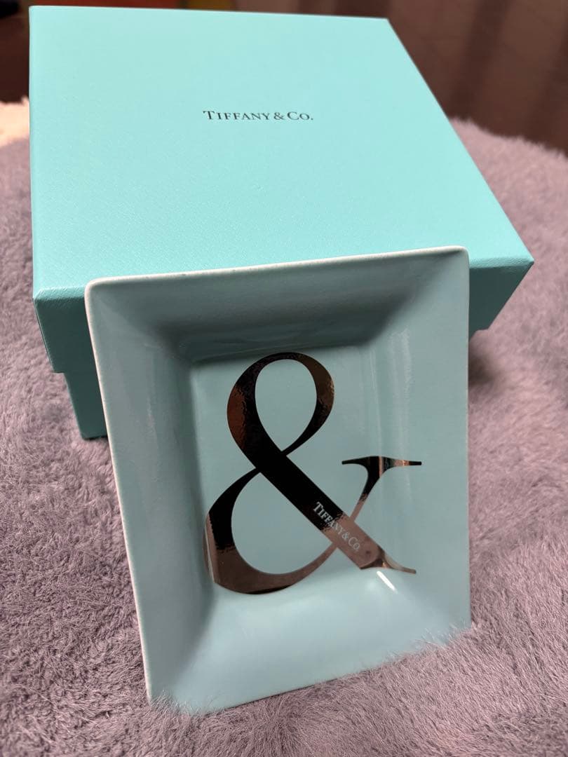 ティファニー アンパサンド ヴィドポシェ トレイアンパーサンド TIFFANY ティファニー カラーブロック ヴィド ポシェ 名入れ彫刻代込み