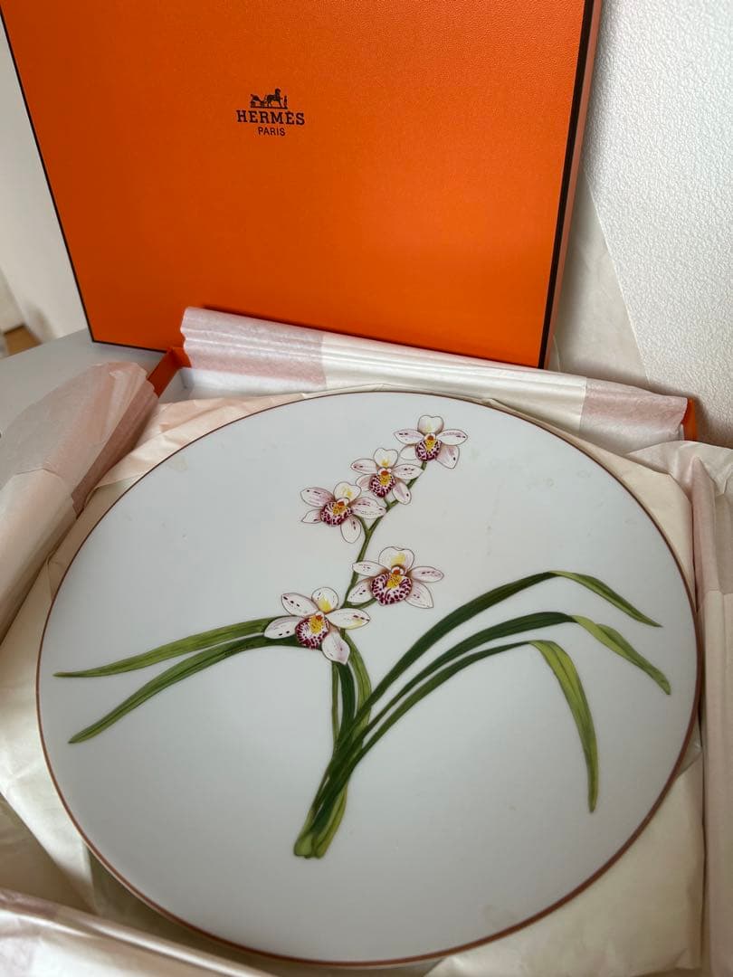 エルメス・オルキデプレート欄②・未使用品 正規店入荷】【名入れ代込】HERMES エルメス パシフォリア デザート