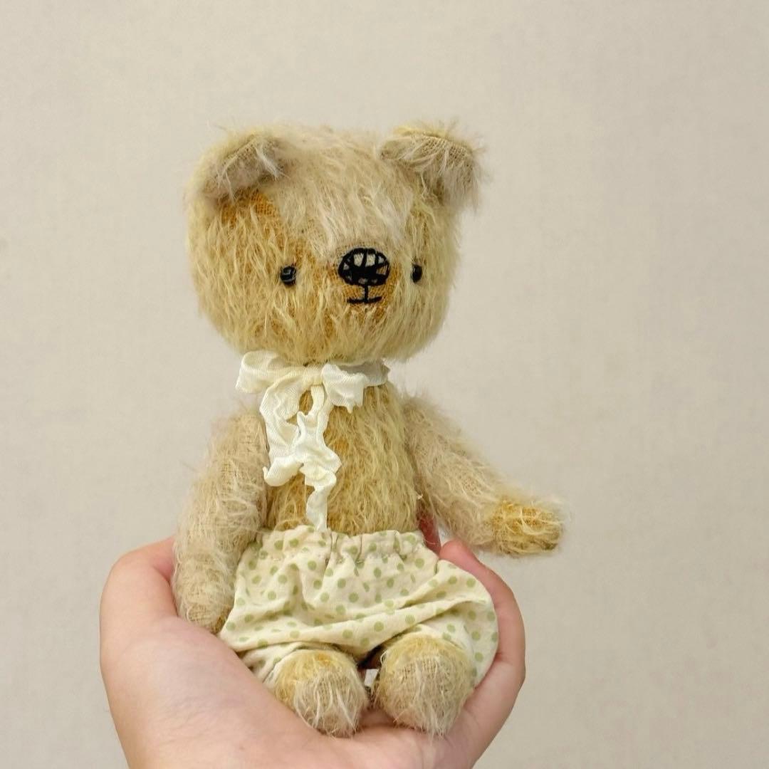 ミックスカラーの仔熊ちゃん ぬいぐるみ テディベア 海外作家様 ハンドメイド 2025年ありがとうございました💕🥰💞✨🧸 4月からフルタイムでのお仕事