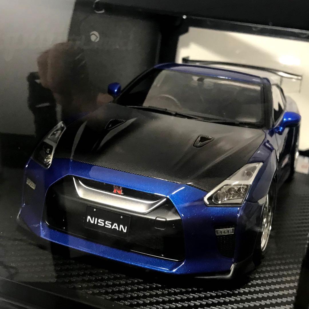 イグニッションモデル 1/18 日産 GT-R (R35) IG1758 ブルー IG1758 NISSAN GT-R (R35) Premium Edition Blue – ignition model