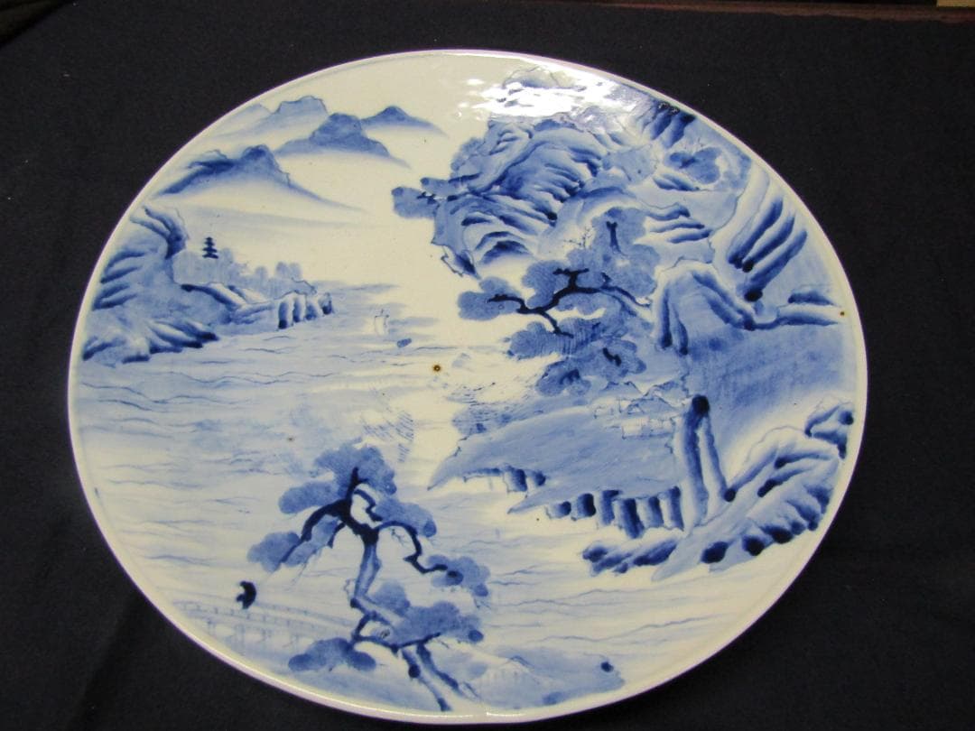次代に残してほしい一品　瀬戸大皿　明治（A302) 9af710cb55569e5915c8d3fbc505d9