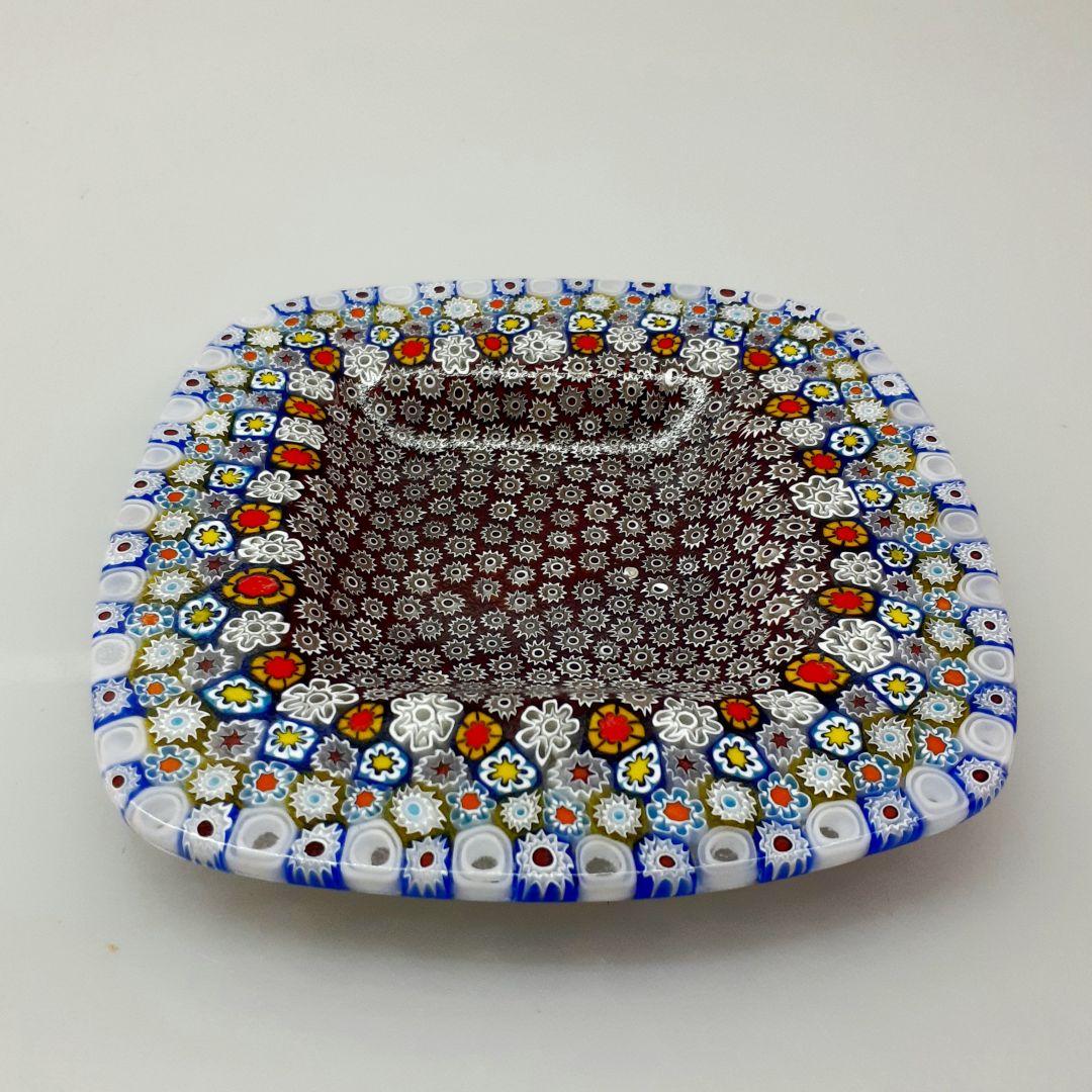 MURANO GLASS ミルフィオリ プレート 皿 ミルフィオリ プレート(豆皿) 薬味皿・豆皿 風の家アトリエ 通販