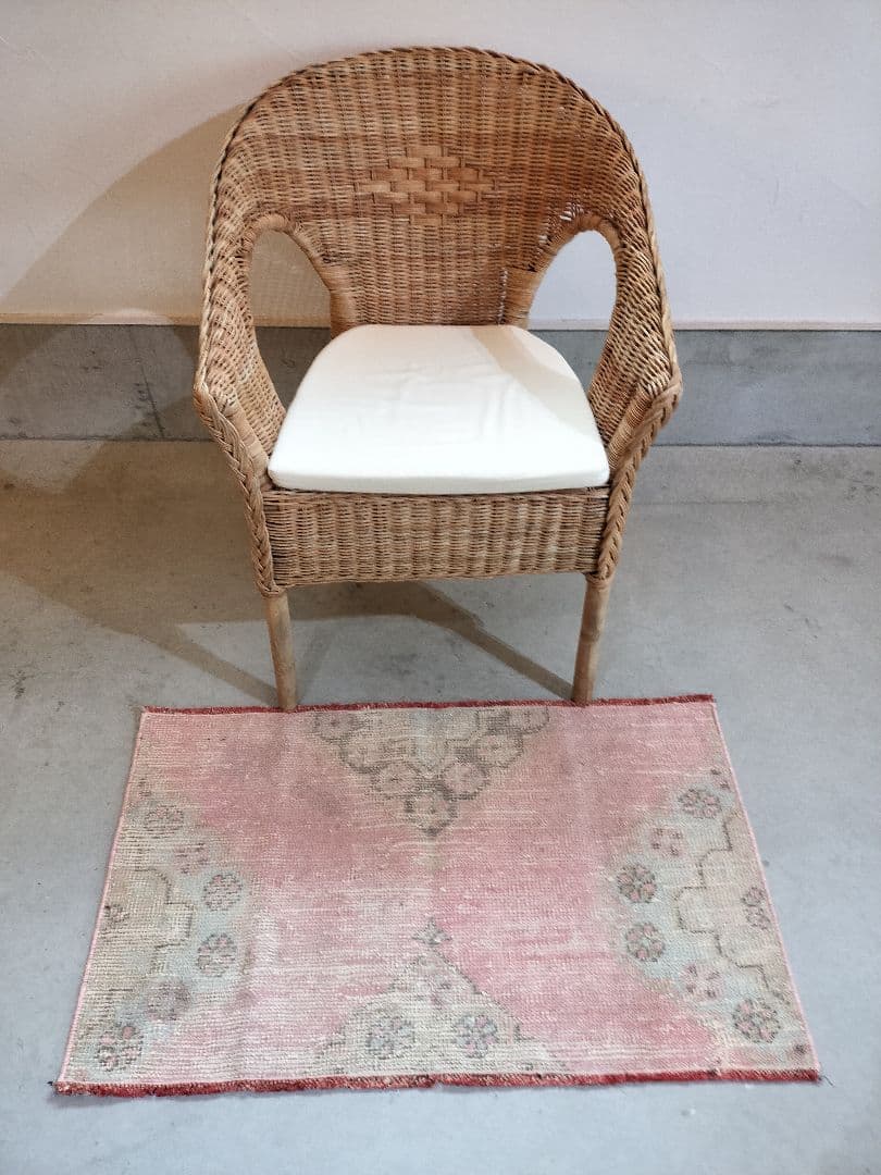 パステルローズピンクのスモールラグ　No.473 BARNDRÖM バーンドローム ラグ, ピンク, 133x160 cm - IKEA