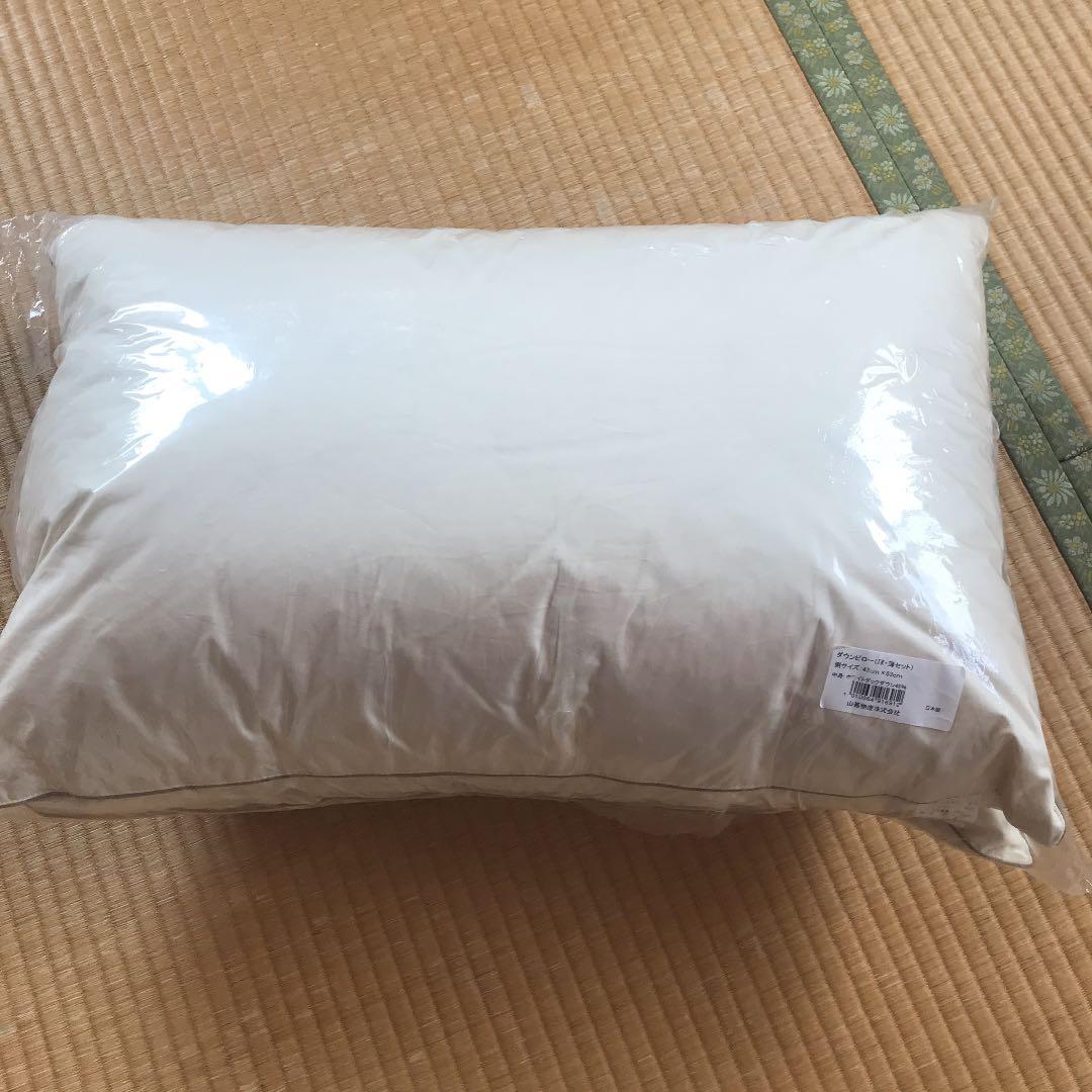 羽毛枕 楽天市場】羽毛枕（ダウン70％） 63×43cm 超長綿100サテン生地 高級