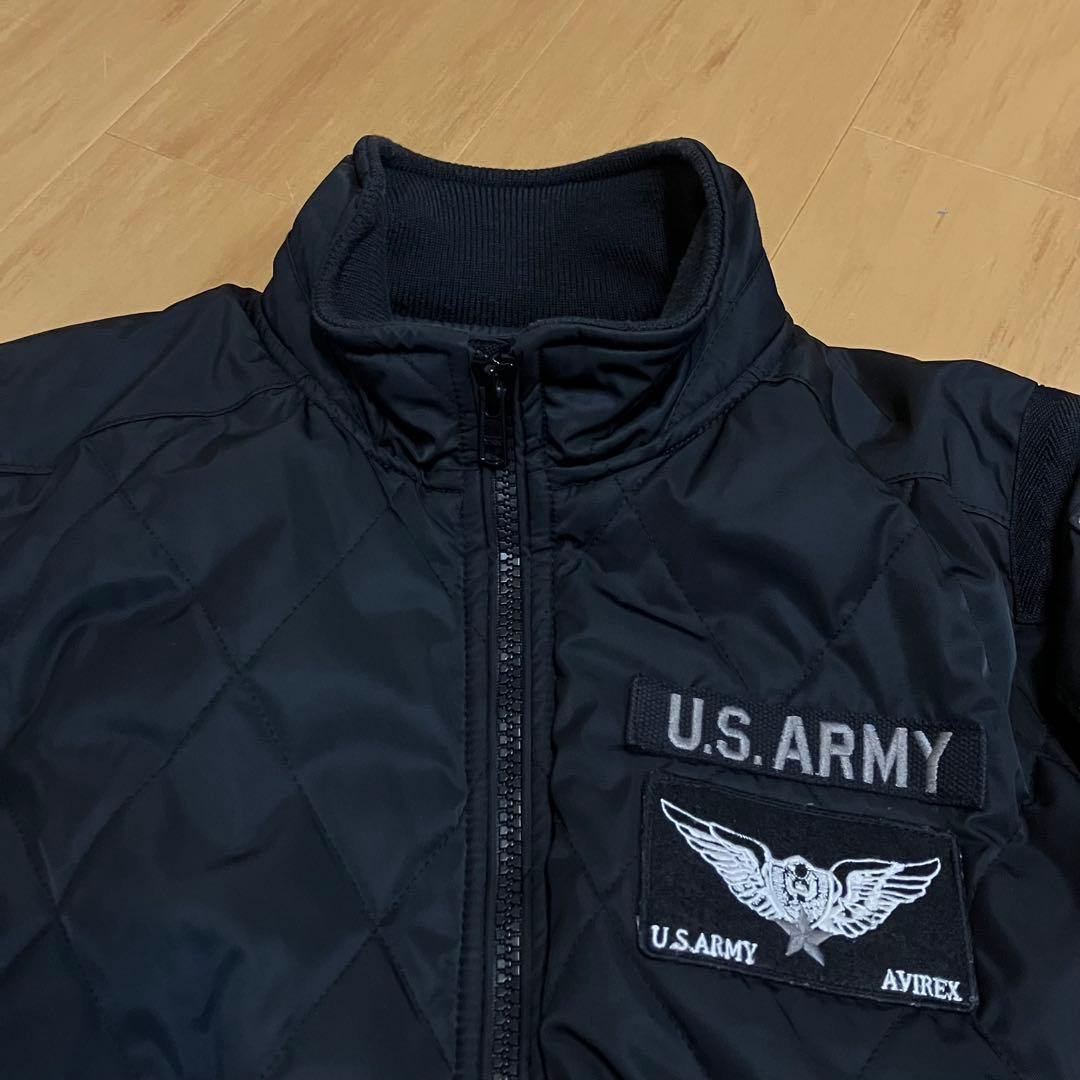AVIREX CWVジャケット キルティング 中綿 イーグル ワッペン 刺繍