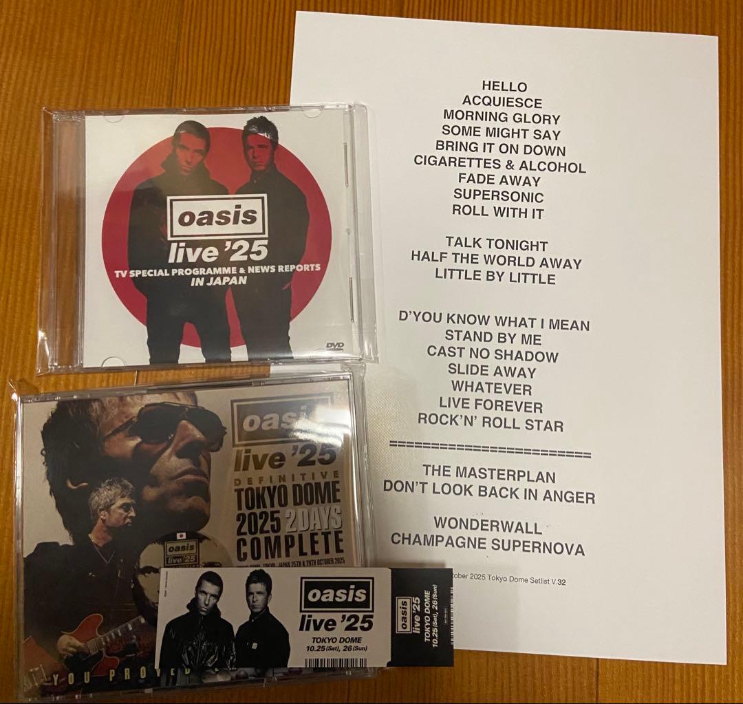 oasis DEFINITIVE TOKYO DOME 2025 LH おまけ付