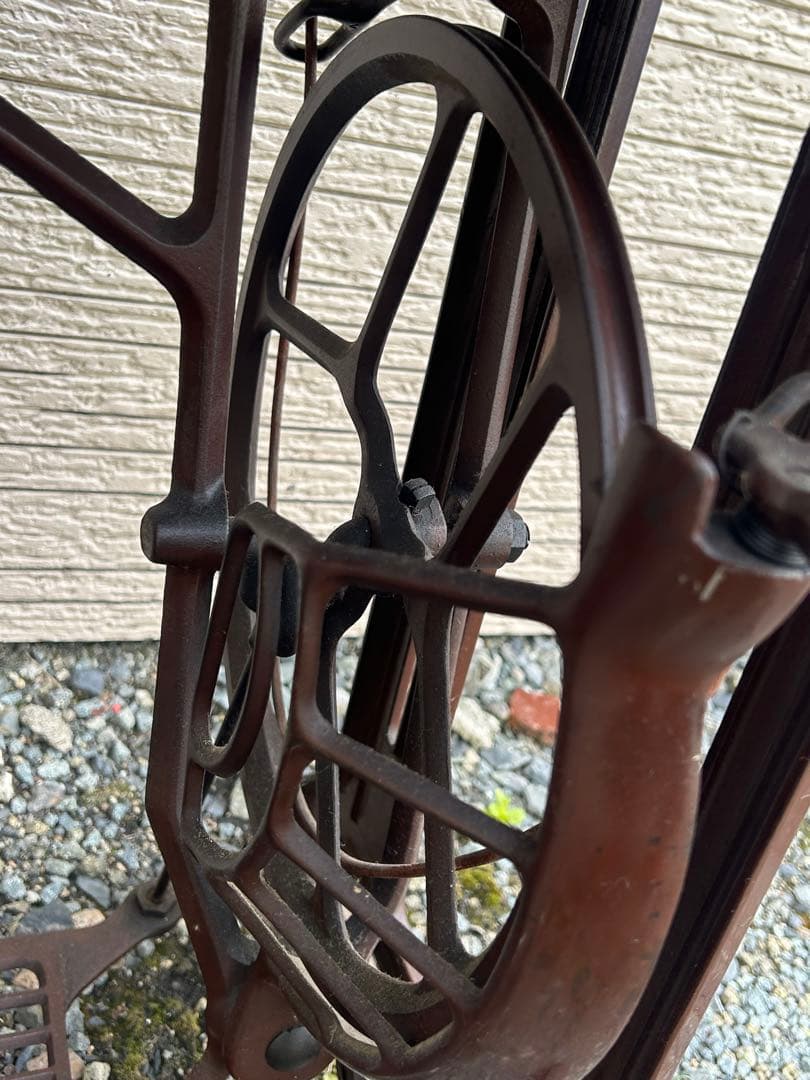 アンティークミシン　ジャノメ　足踏み　台付　ヴィンテージ