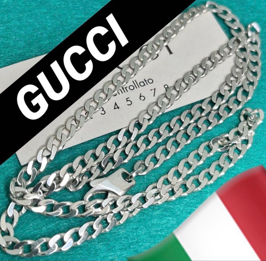 美品　GUCCI 3.7ミリ 喜平チェーンネックレス