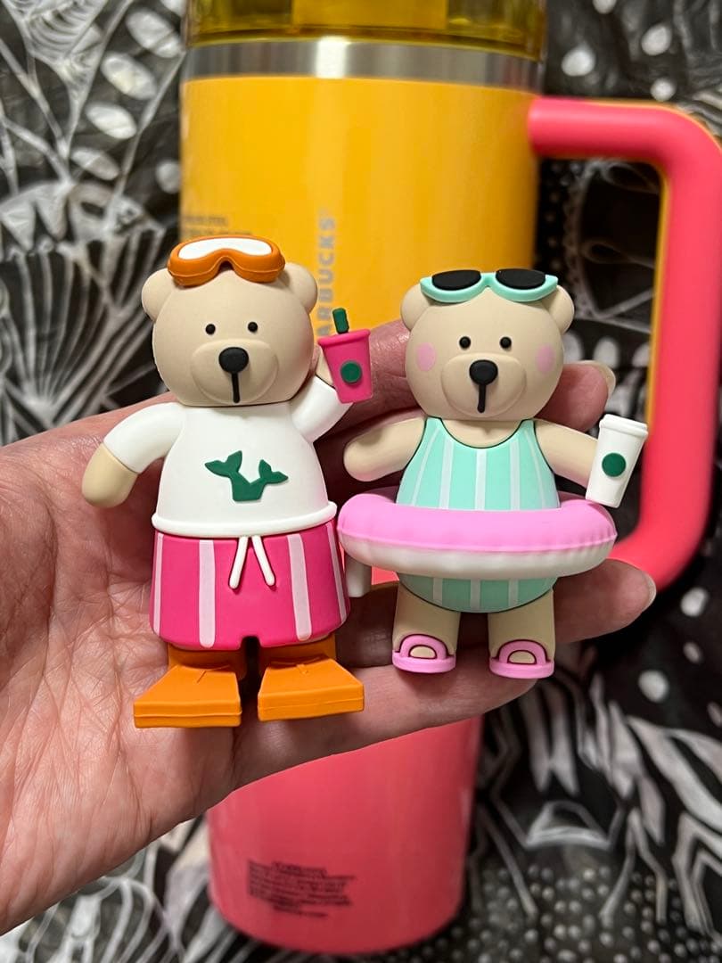 海外　メキシコ　スターバックス　ベアリスタ　カップクリップ　ふちこ　飾り