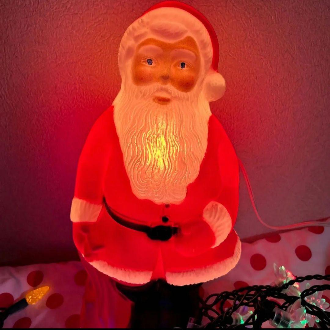 ヴィンテージ　サンタクロースのライト クリスマス