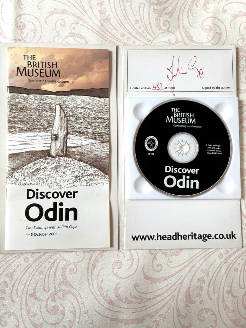 レア！ サイン付き CD Julian Cope ジュリアンコープ　Odin