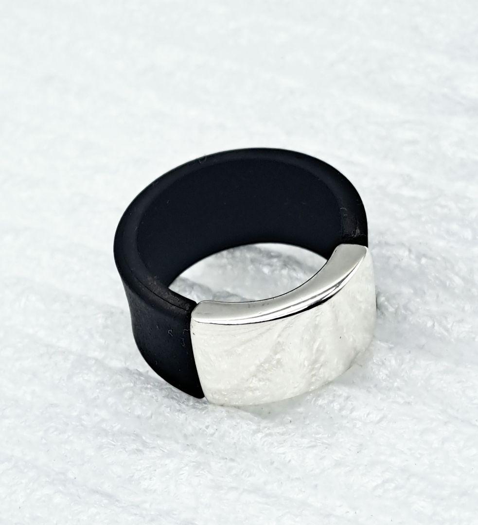 GUCCI ラバーコンビSV925 リング 21号