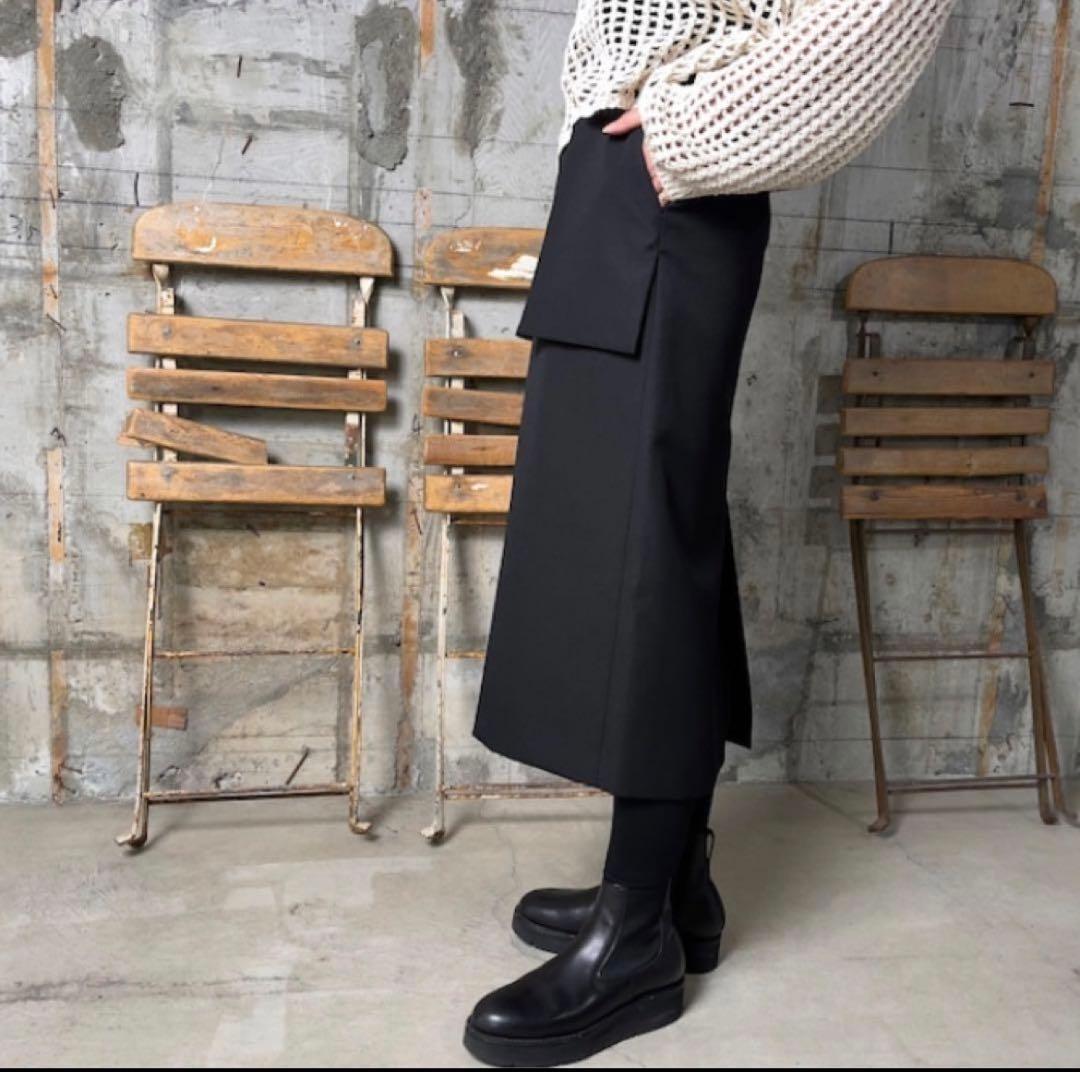 hyke ハイク DOESKIN MIDI SKIRT スカートサイズ1