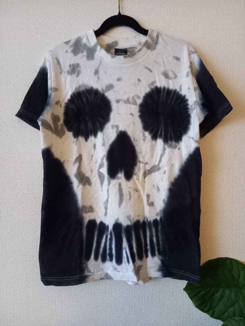 NUMBER (N)INE06SS☆ガンズ期☆タイダイスカル黒☆Tシャツ☆１新同