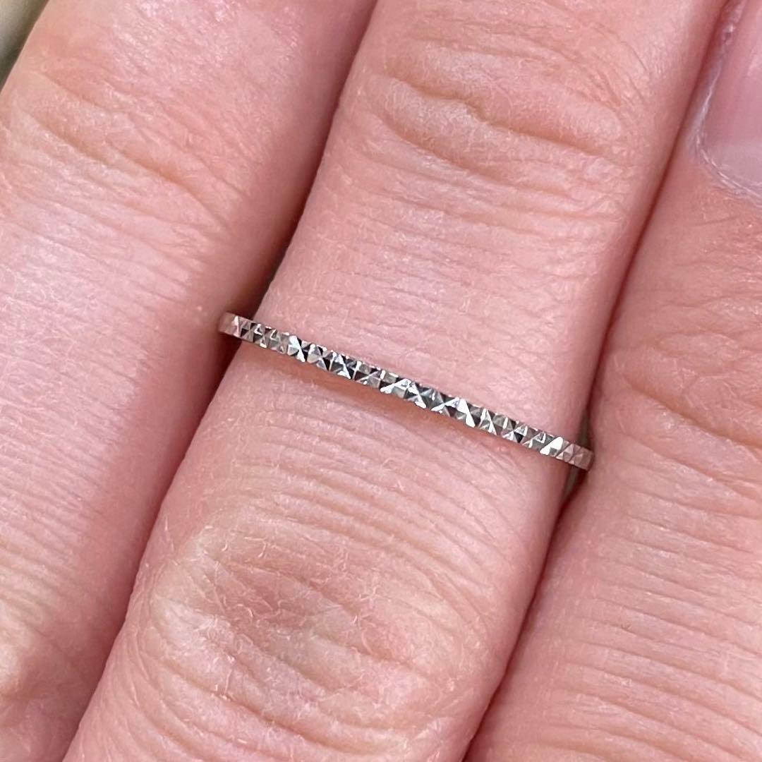 プラチナ900 キラキラカット　リング　　1グラム　 14号　専用です